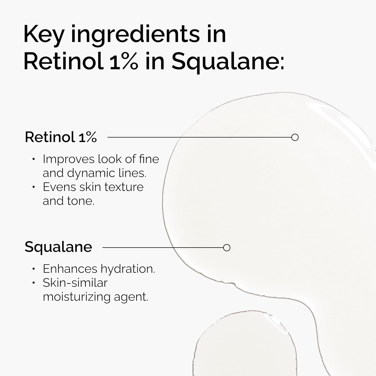 The Ordinary Retinol 1% in Squalane: High-Strength Anti-Aging Serum for Fine Lines Smoother Skin close-up
